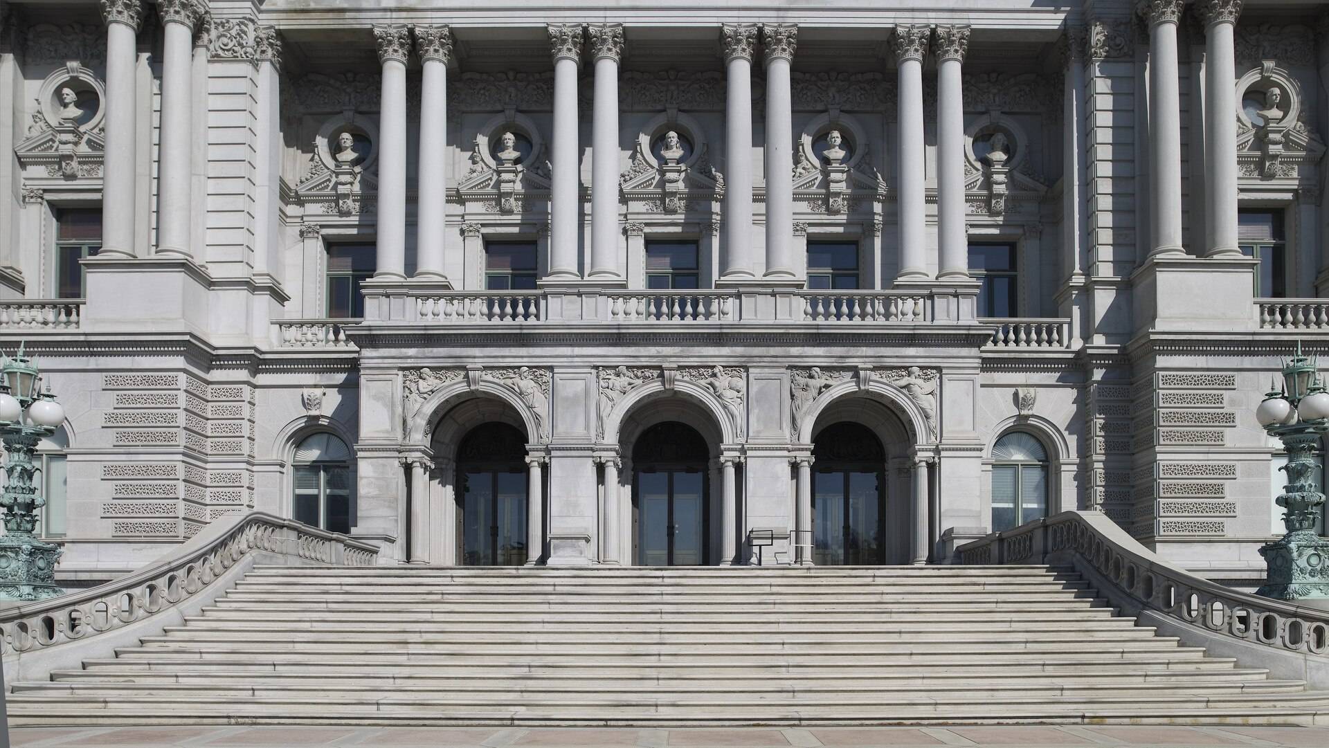 Photo of the Library of Congress, Thomas Jefferson Building